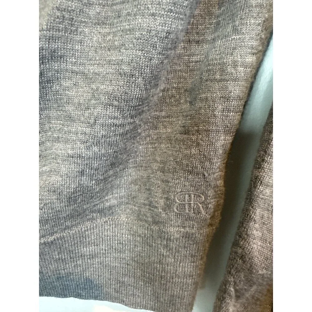 Banana Republic Men’s Merino Wool Sweater Gray Medium Crewneck Pullover Knit